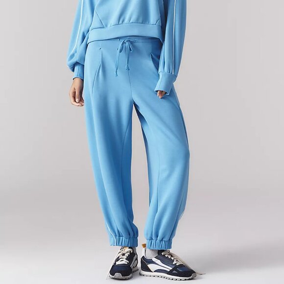 Daily Practice Blue Joggers Drawstring Pull-On Elastic Ankle Pants – Women’s L - Picture 1 of 4